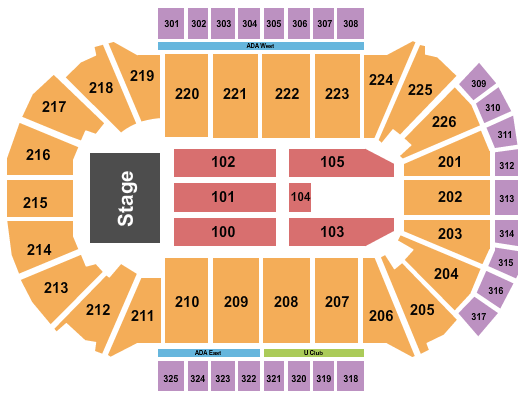 Resch Center Trans-Siberian Orchestra Seating Chart